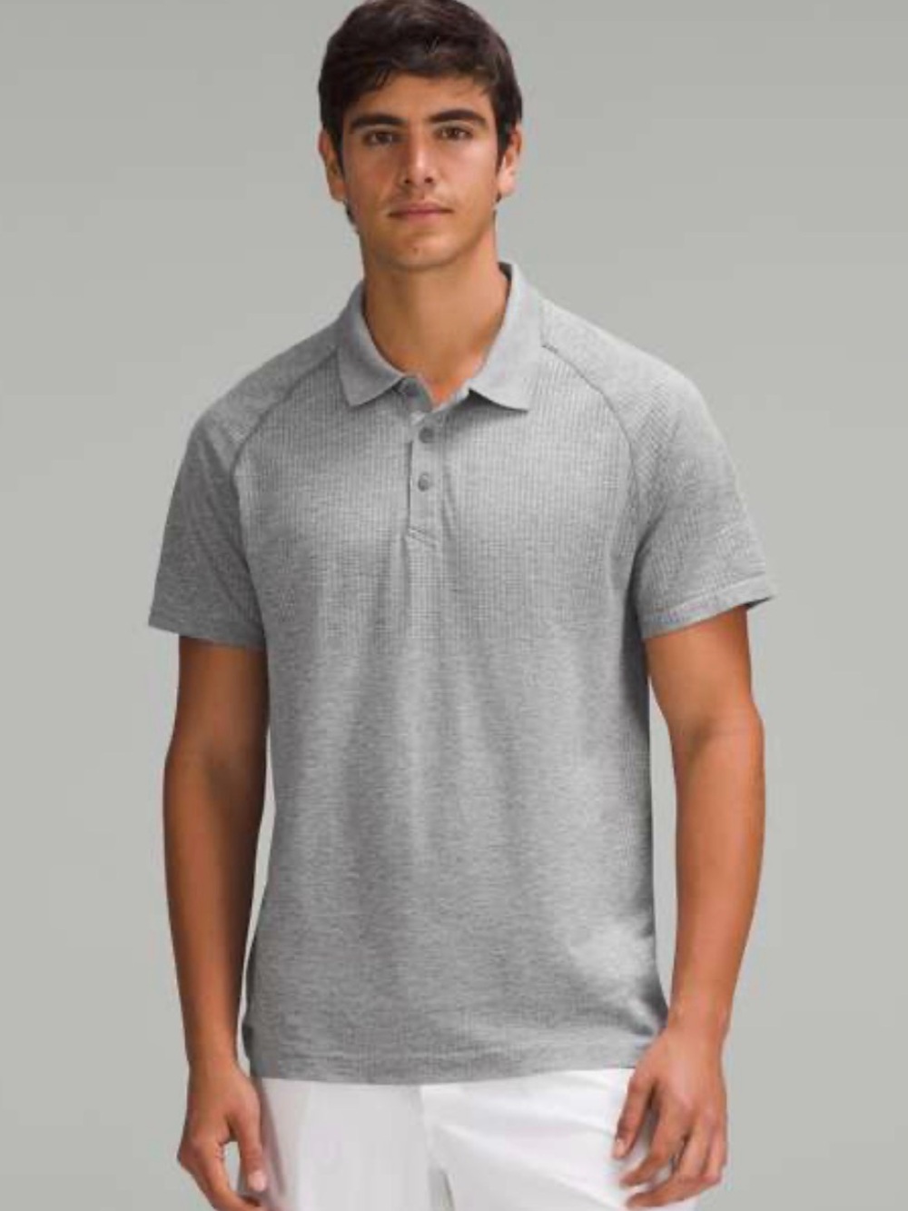 Lululemon Men's Metal Vent Tech Grey Polo